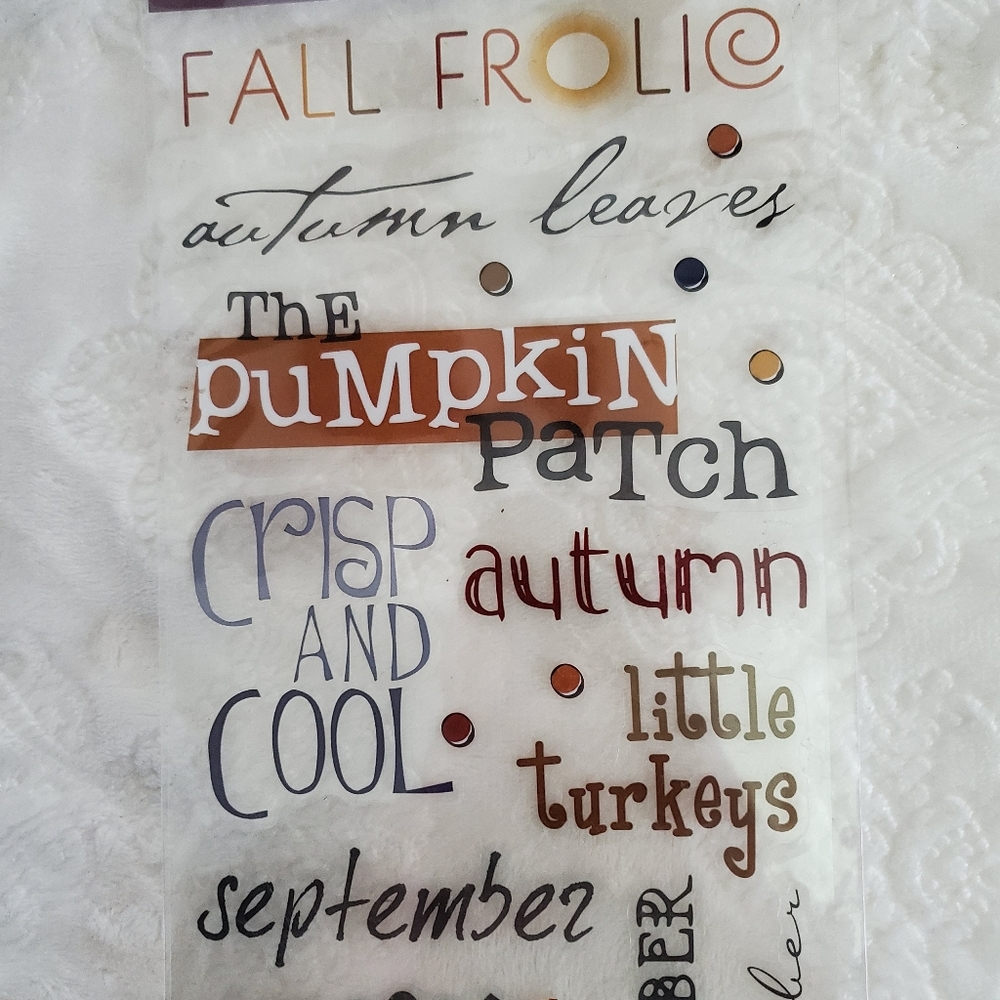 Autumn/Halloween Scrapbooking Stickers - Picture 2 of 3